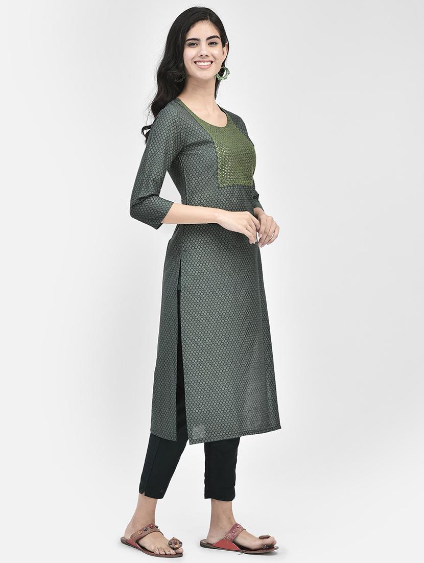 women's straight kurta - 20178562 - Standard Image - 1