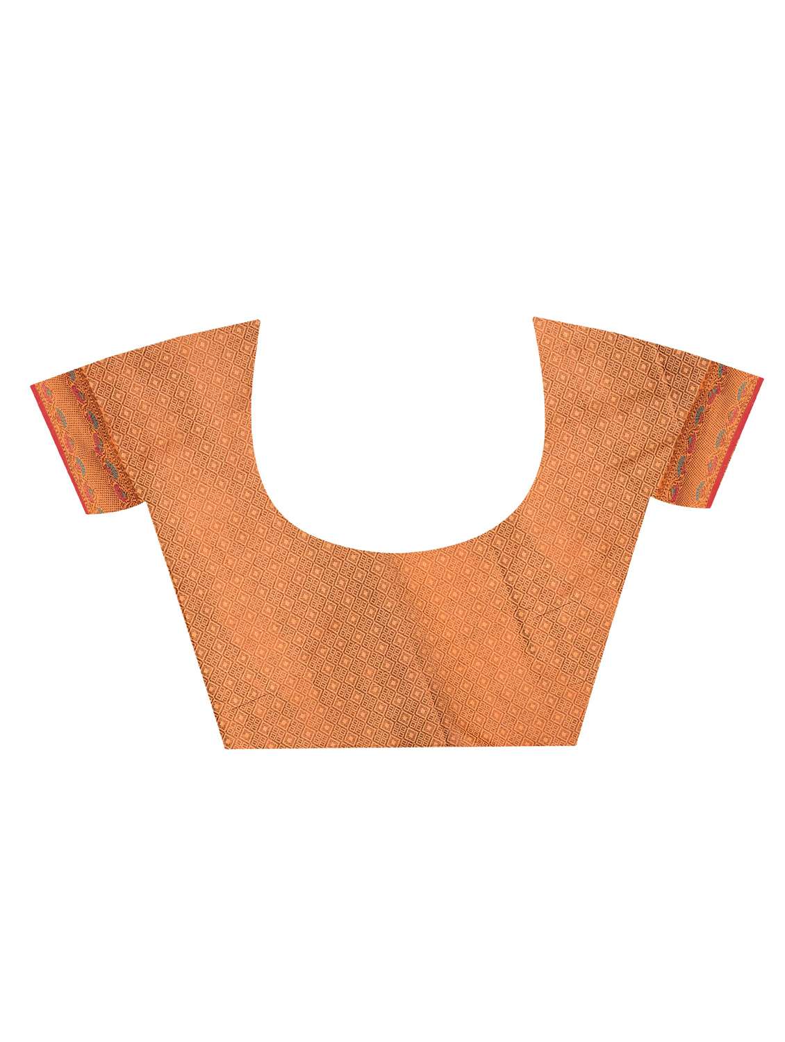 women's self design orange colored saree with blouse - 20178617 -  Standard Image - 1