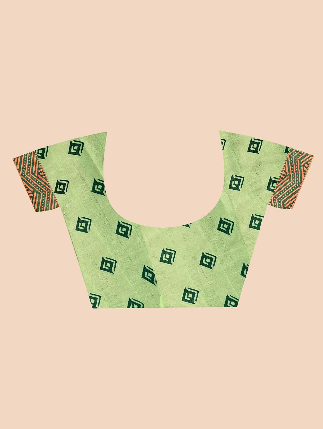 light green organza banarasi saree with blouse - 20178648 - Standard Image - 1