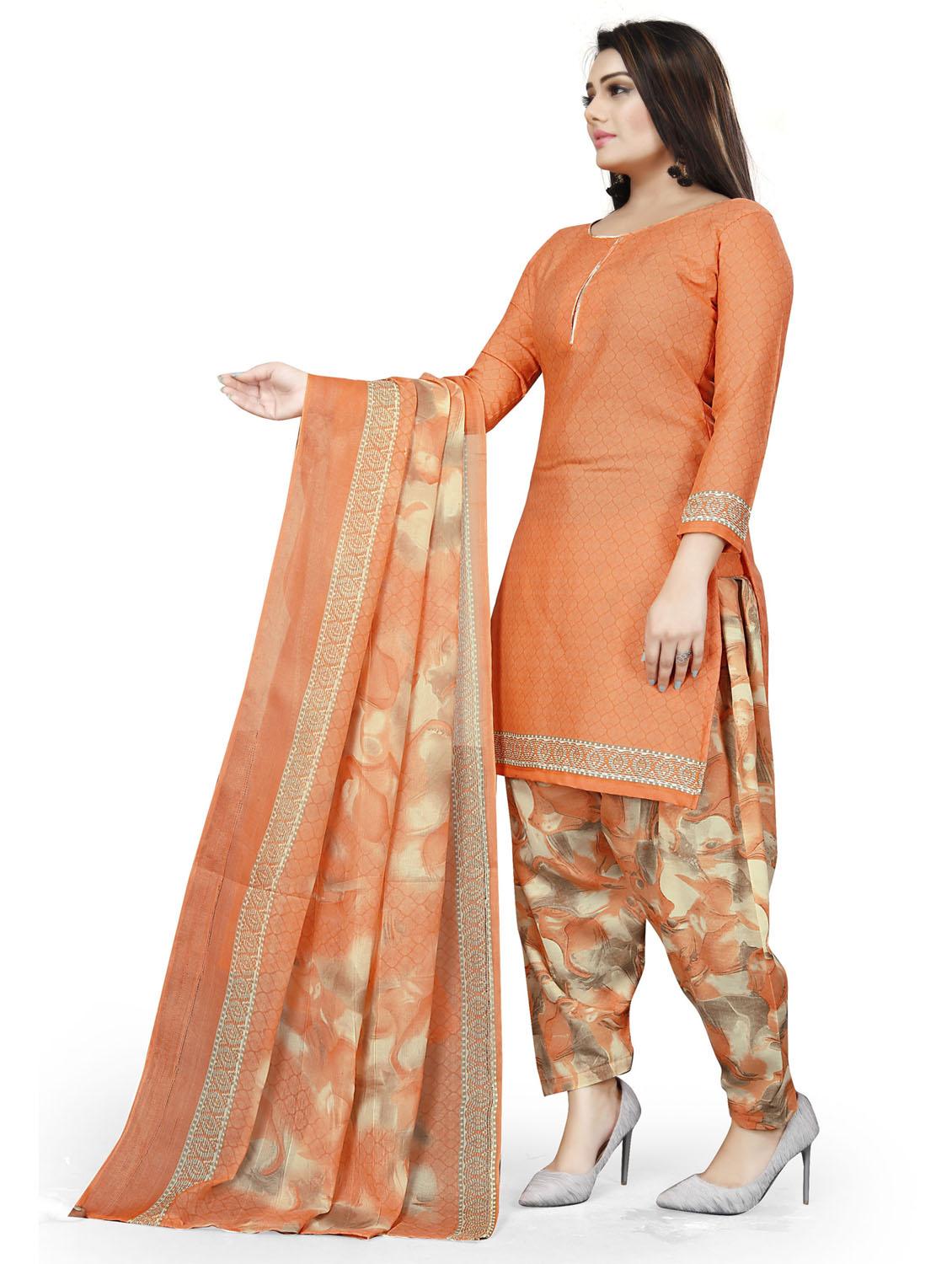 printed unstitched patiyala suit set - 20178699 - Standard Image - 1