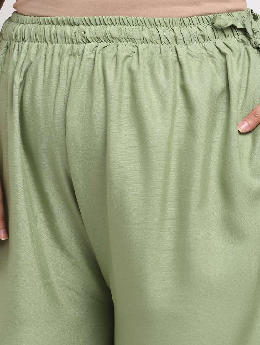 pack of 2 solid flared palazzo - 20179017 -  Standard Image - 6