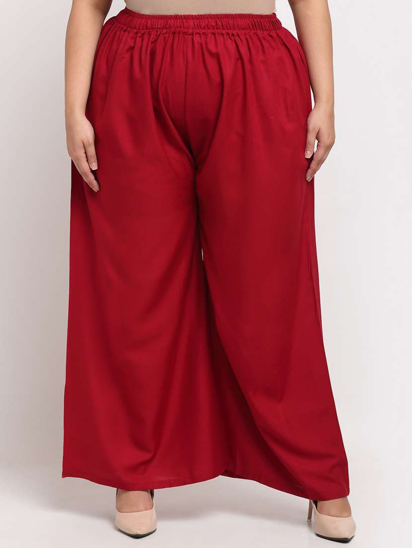pack of 2 solid flared palazzo - 20179032 -  Standard Image - 1