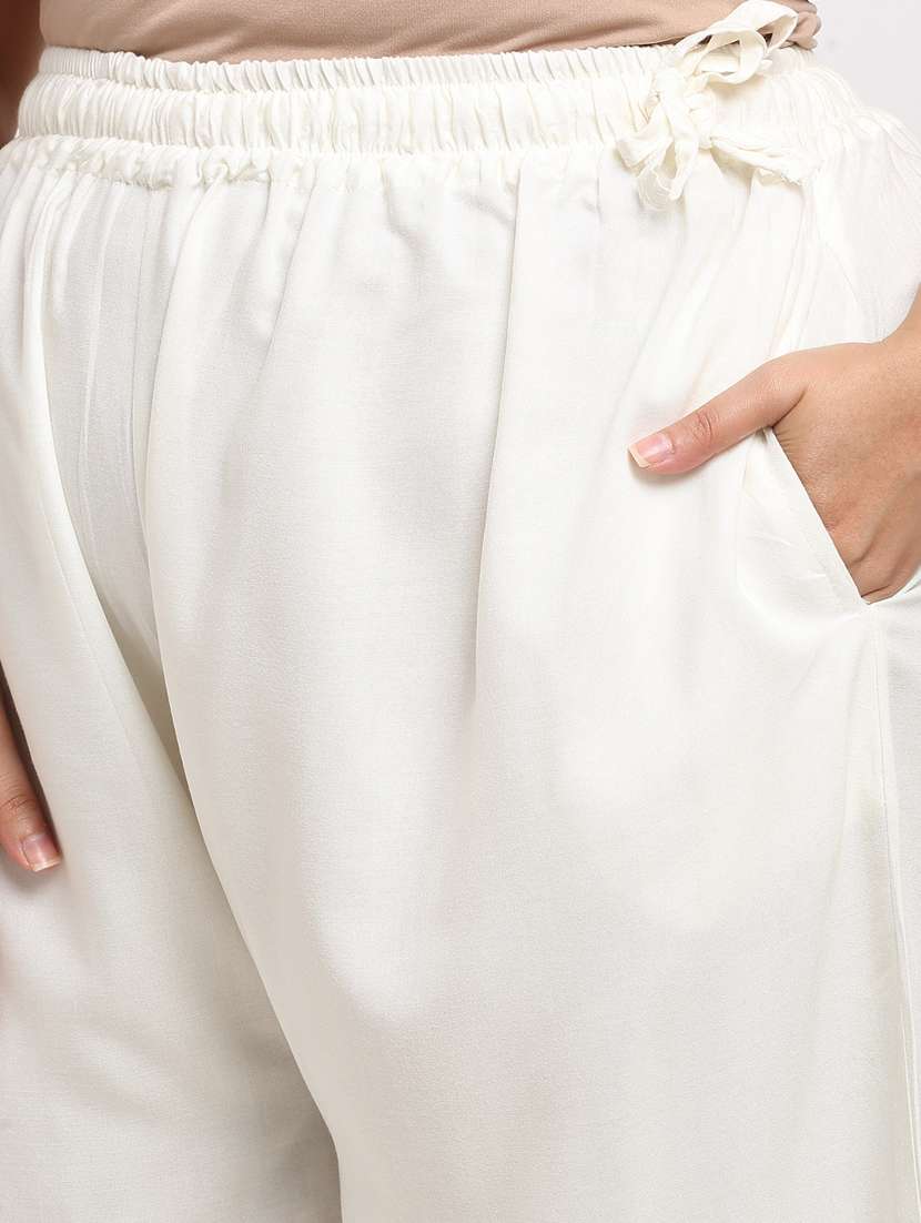 pack of 2 solid flared palazzo - 20179041 -  Standard Image - 6