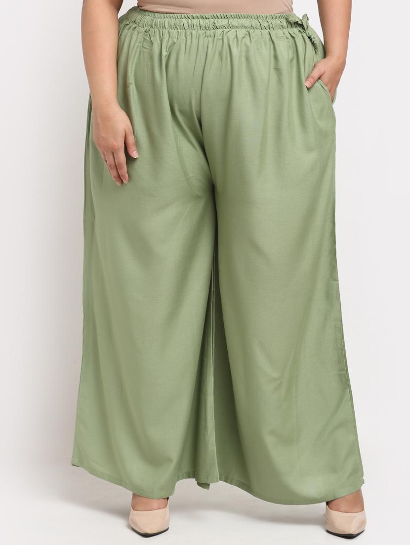 pack of 2 solid flared palazzo - 20179045 -  Standard Image - 1
