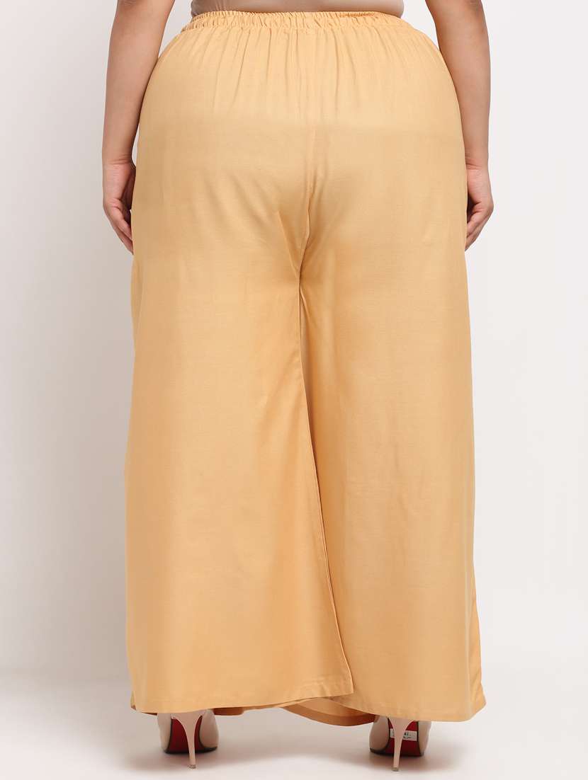 pack of 2 solid flared palazzo - 20179062 -  Standard Image - 4