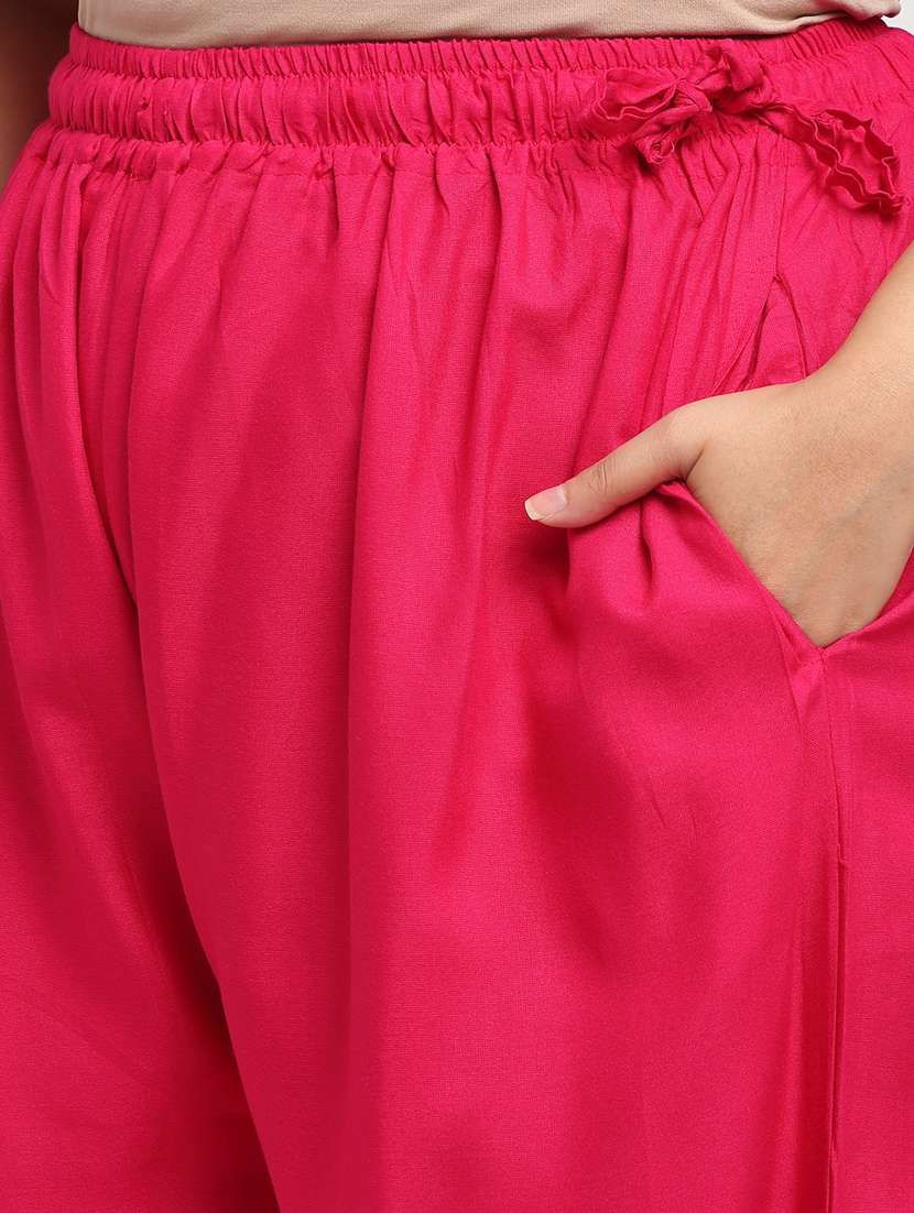 pack of 2 solid flared palazzo - 20179065 -  Standard Image - 6