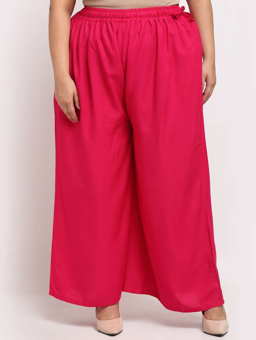 pack of 2 solid flared palazzo - 20179081 -  Standard Image - 1
