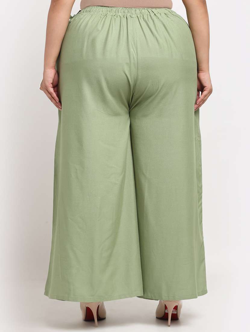 pack of 2 solid flared palazzo - 20179083 -  Standard Image - 4