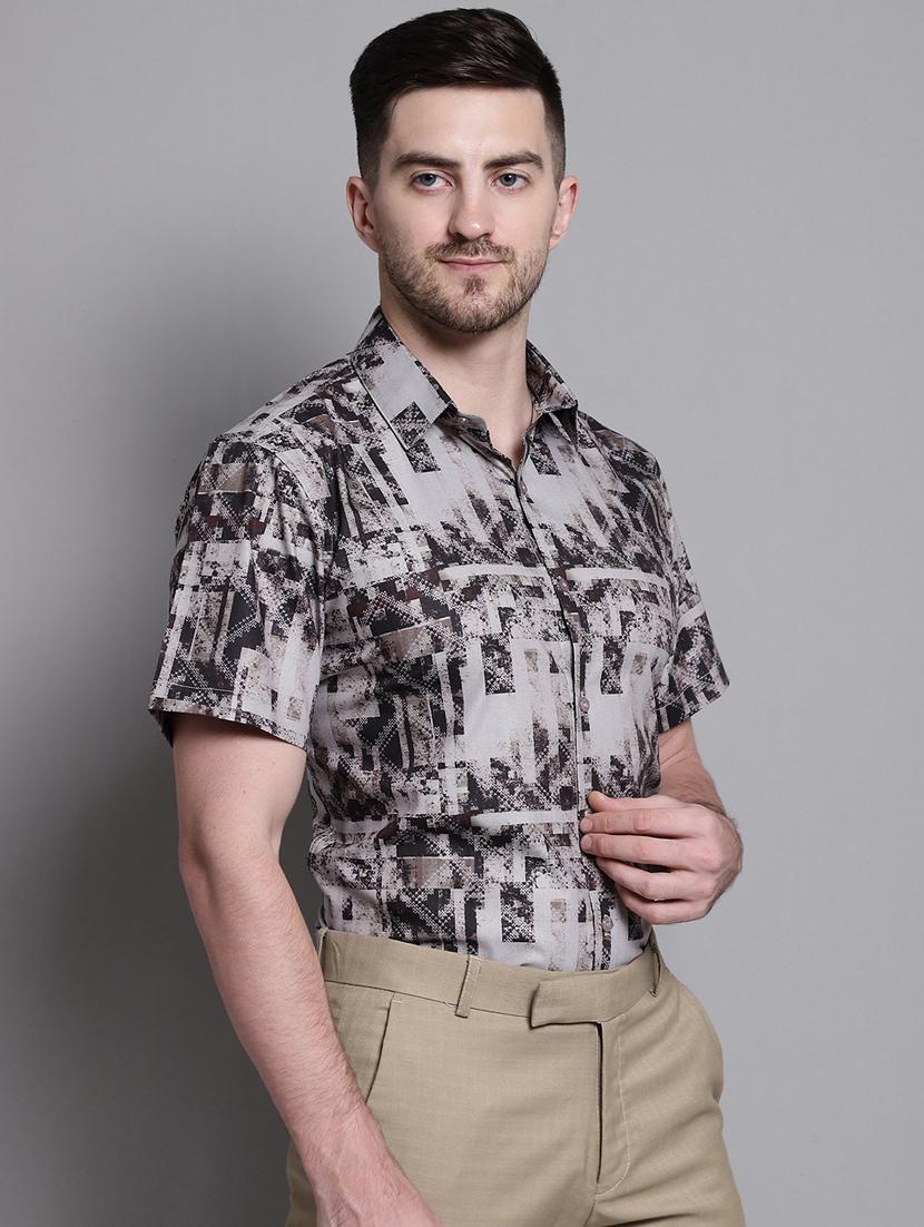 mens aztec formal shirt - 20182084 -  Standard Image - 1