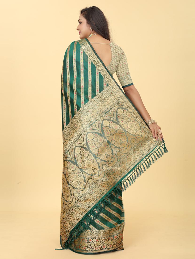 women's banarasi saree with blouse - 20182107 - Standard Image - 1