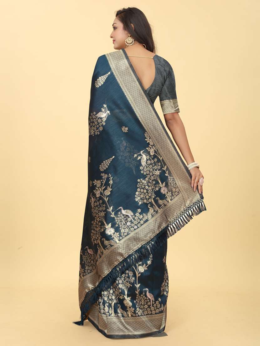 women's banarasi saree with blouse - 20182113 - Standard Image - 1