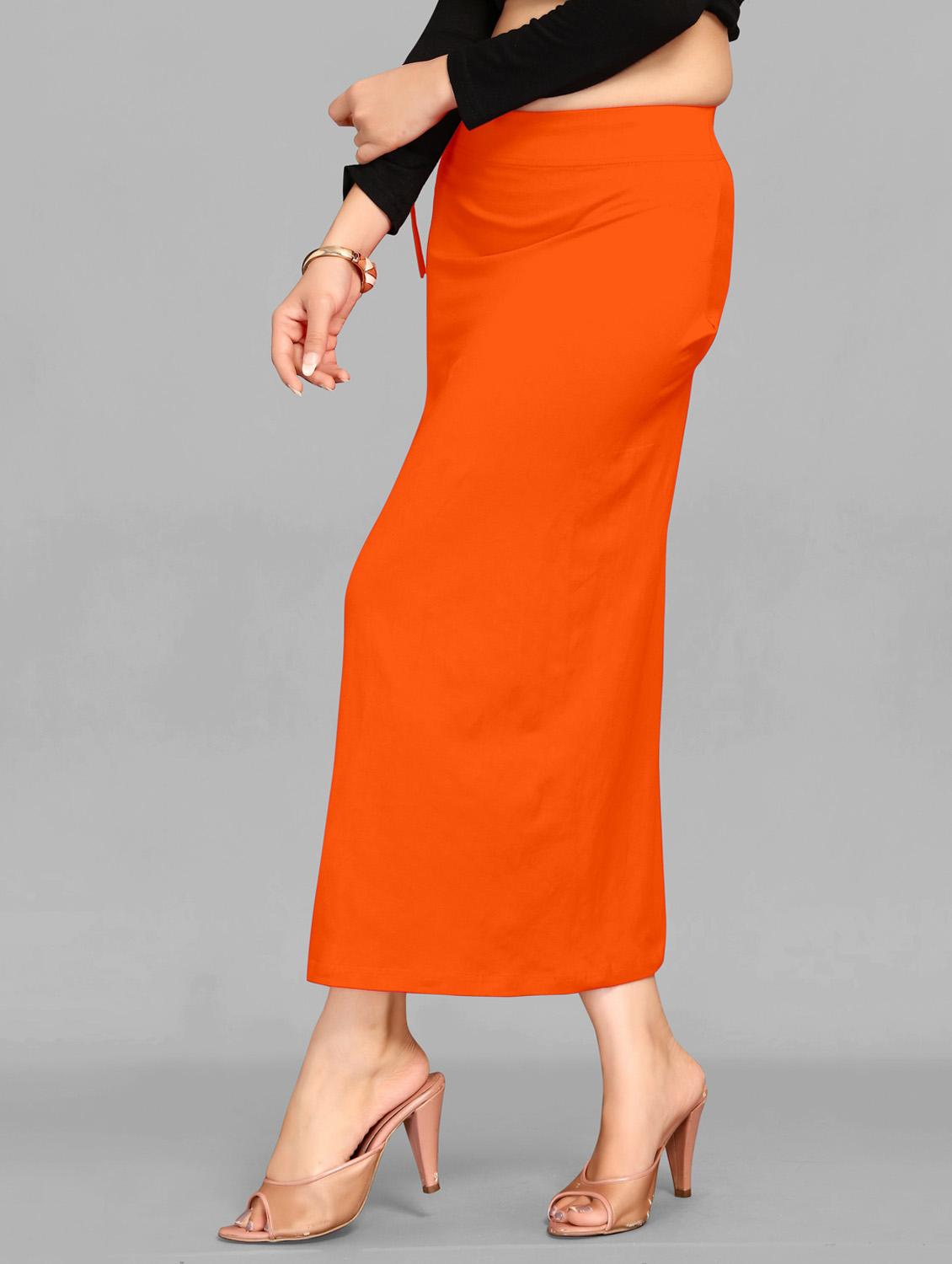 solid side slit saree shapewear - 20182898 - Standard Image - 1