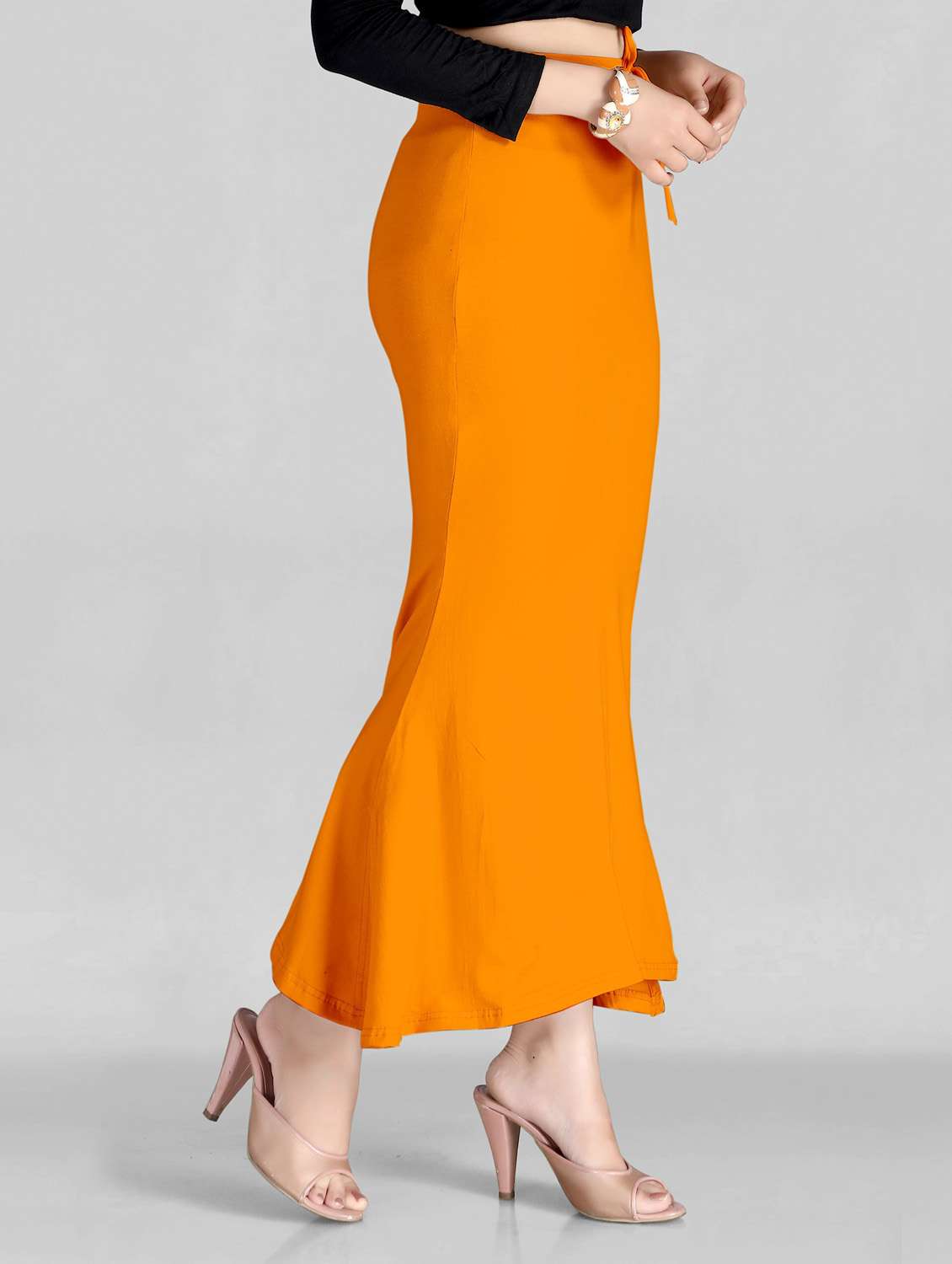 solid fish cut saree shapewear - 20183283 - Standard Image - 1