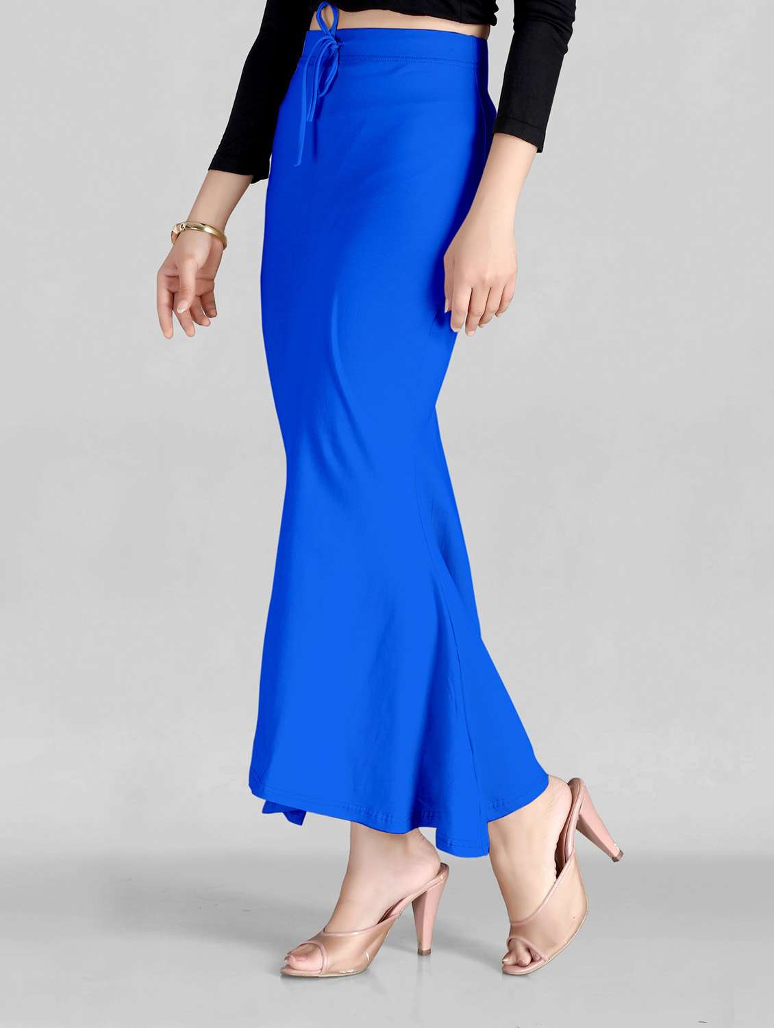 solid fish cut saree shapewear - 20183295 - Standard Image - 1