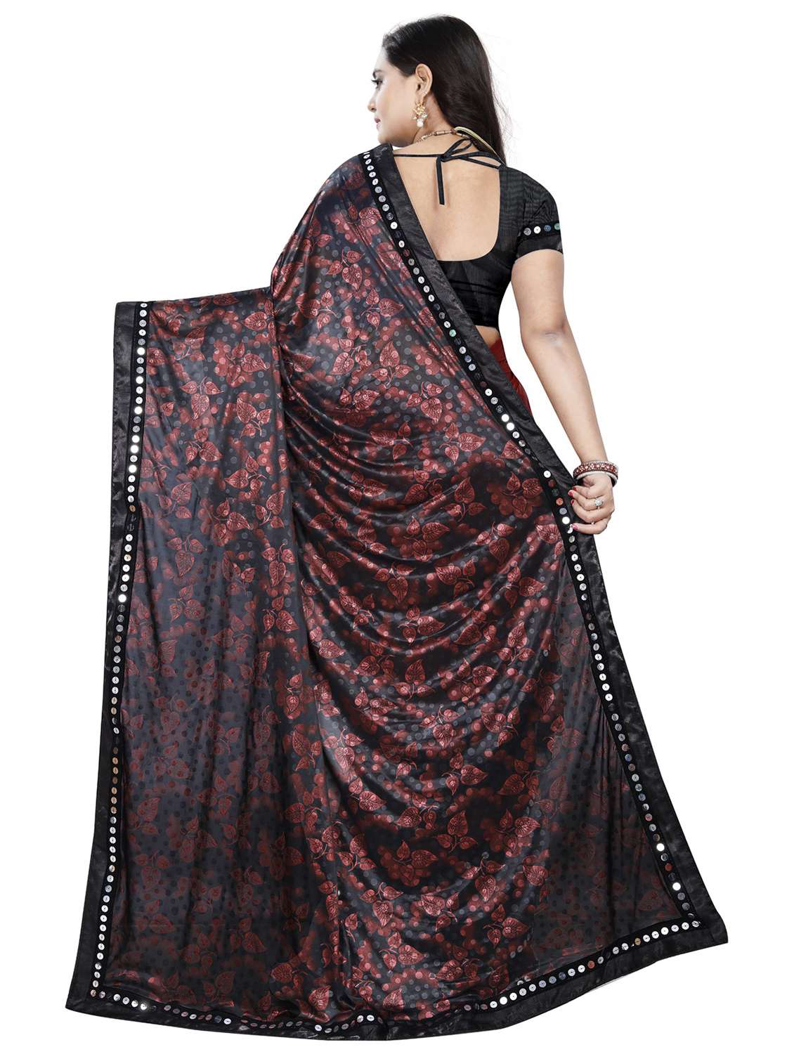 women's saree combo with blouse - 20183612 -  Standard Image - 4