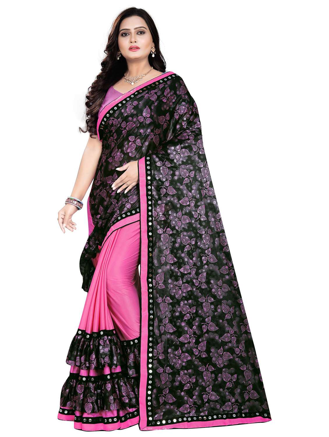 women's saree combo with blouse - 20183620 -  Standard Image - 1