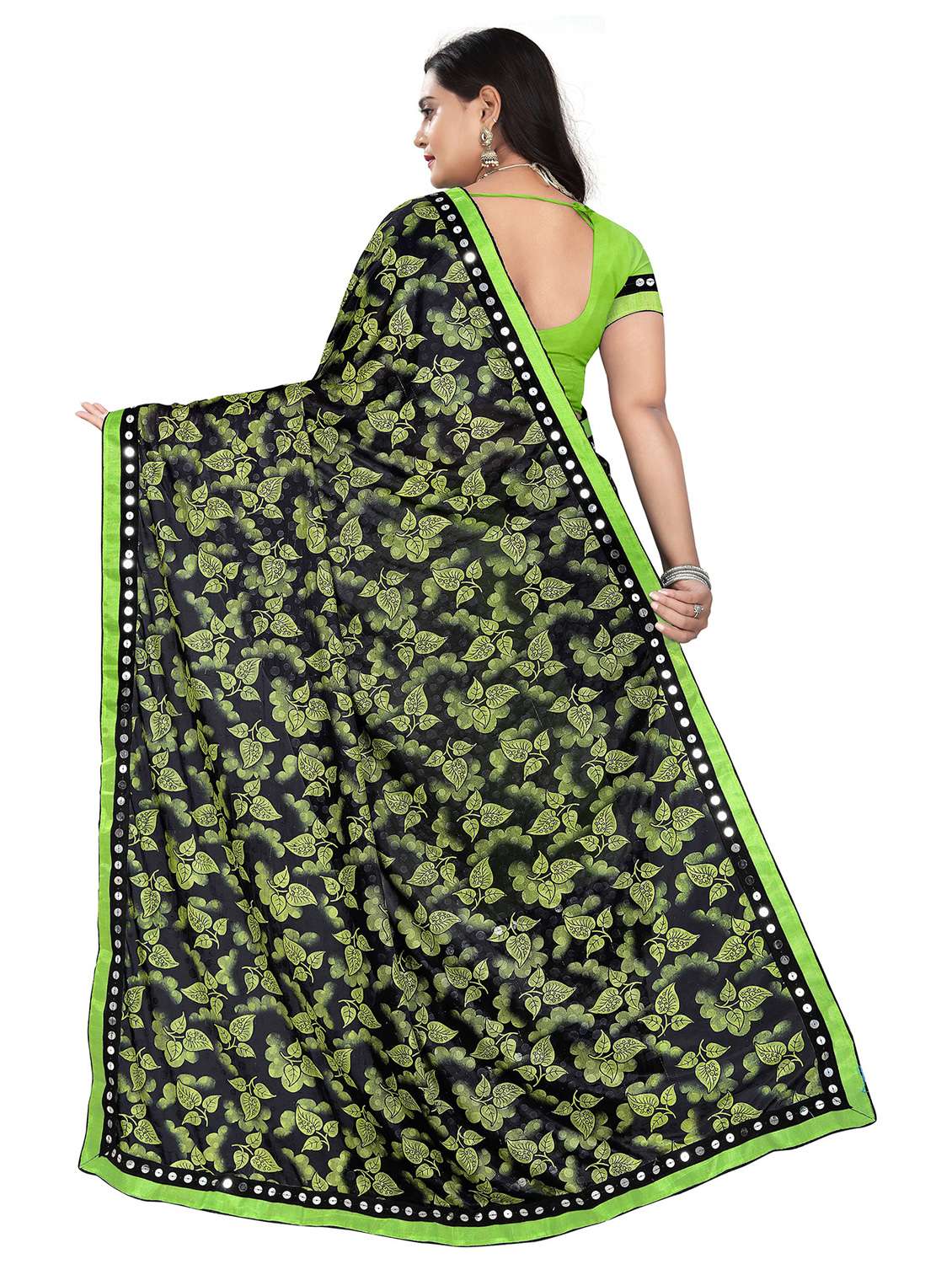 women's saree combo with blouse - 20183634 -  Standard Image - 4