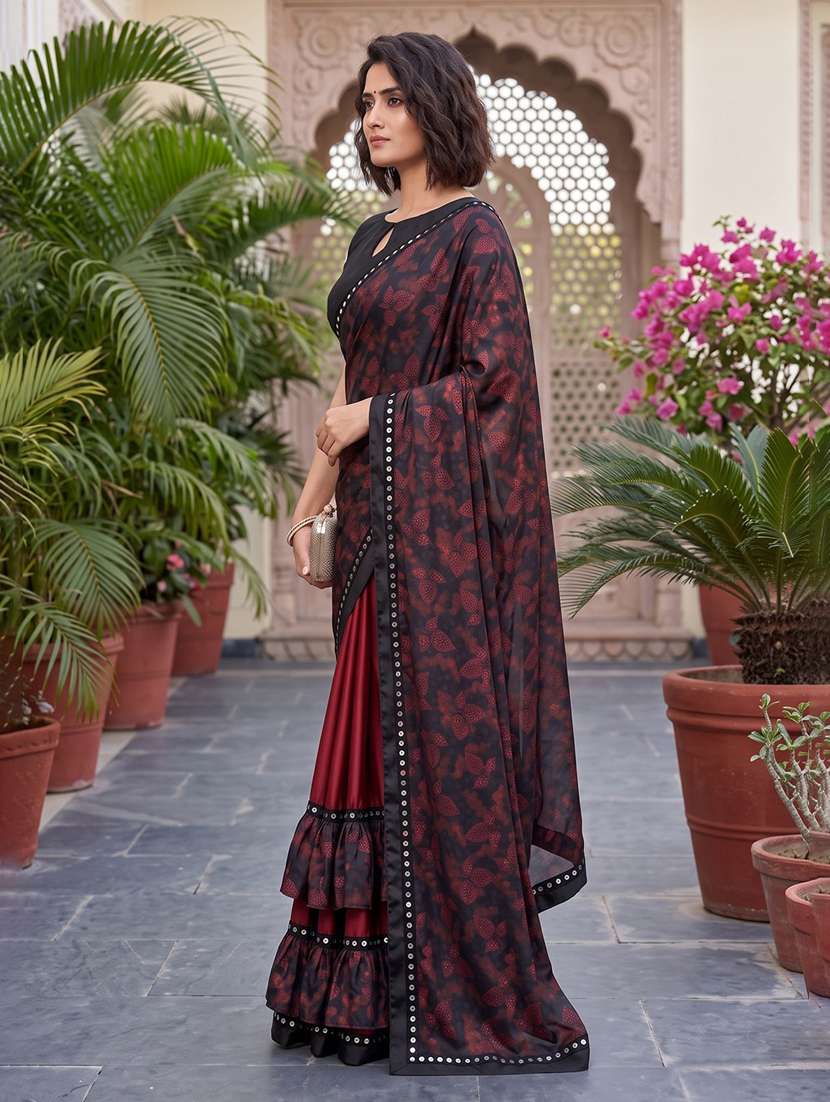 Women's Embellished Saree With Blouse - 20183639 -  Standard Image - 1