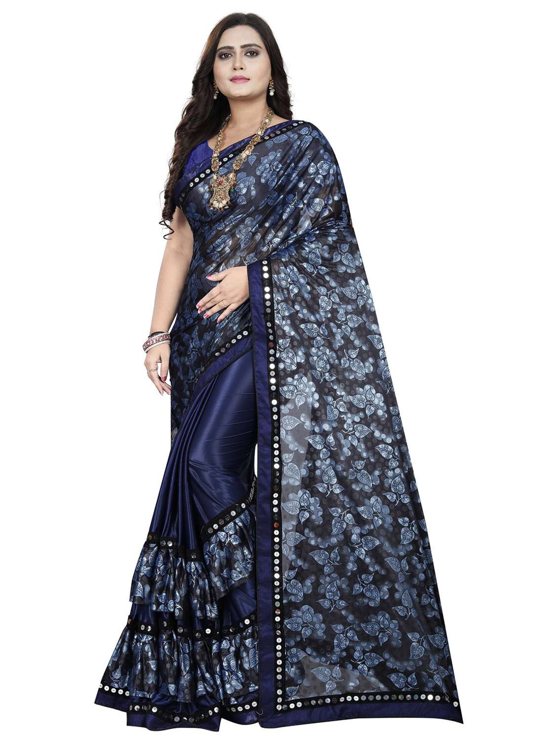 women's saree combo with blouse - 20183644 -  Standard Image - 1