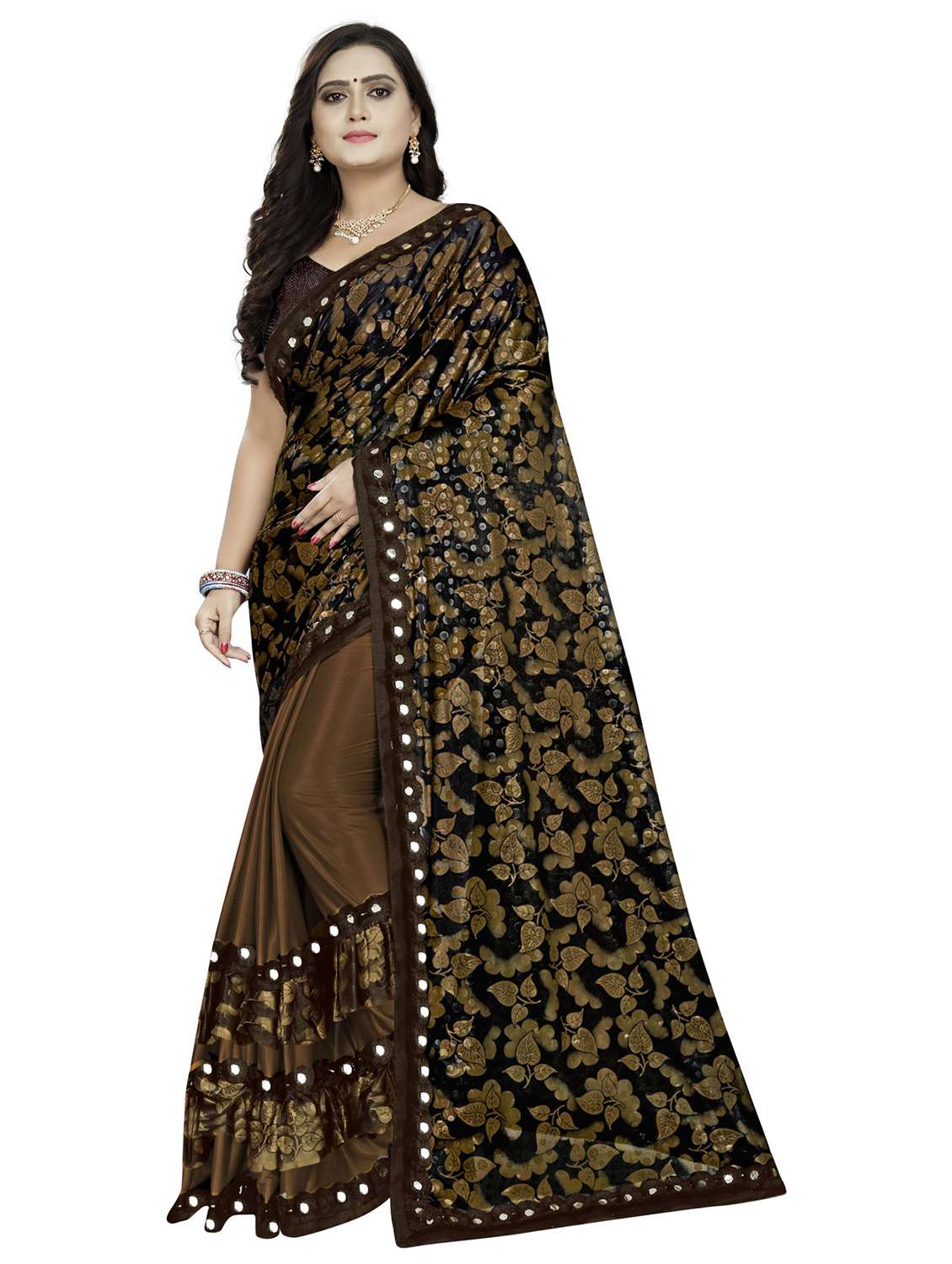 women's saree combo with blouse - 20183650 -  Standard Image - 1