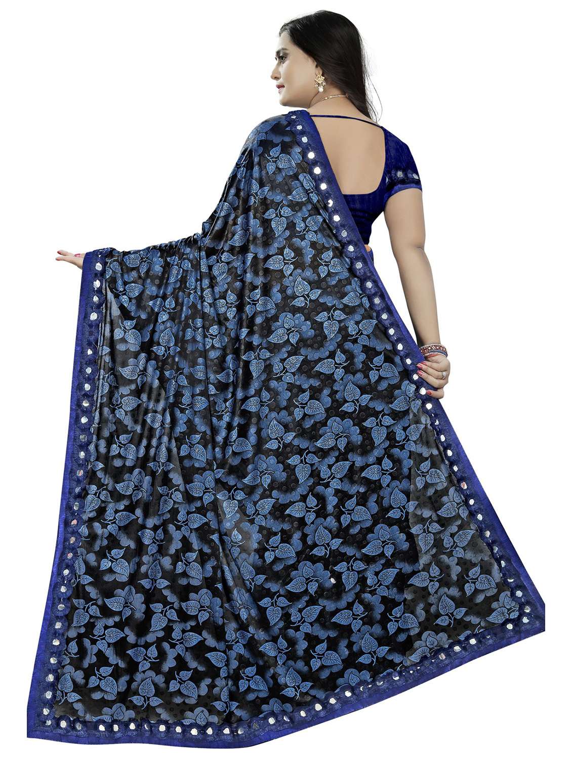 women's saree combo with blouse - 20183650 -  Standard Image - 4