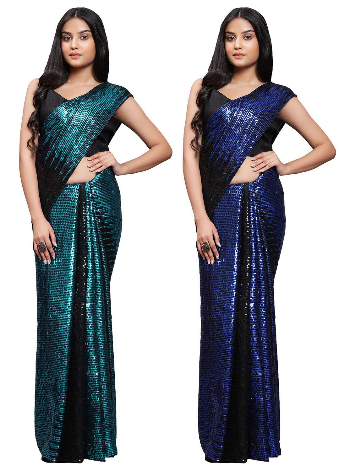 women's saree combo with blouse