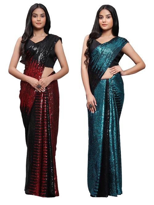 women's saree combo with blouse - 20183662 -  Standard Image - 0
