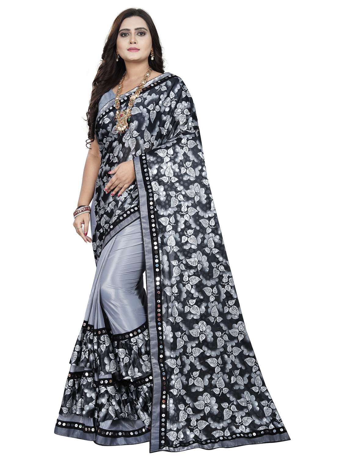 women's saree combo with blouse - 20183664 -  Standard Image - 1