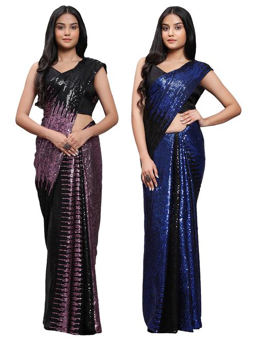 women's saree combo with blouse - 20183674 -  Standard Image - 0