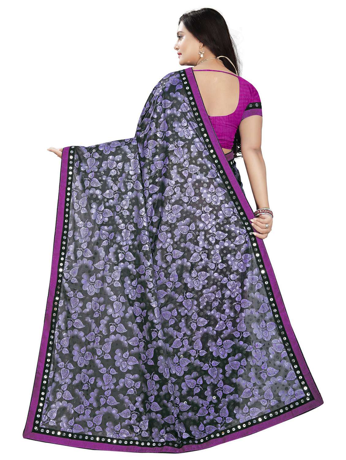 women's saree combo with blouse - 20183676 -  Standard Image - 4