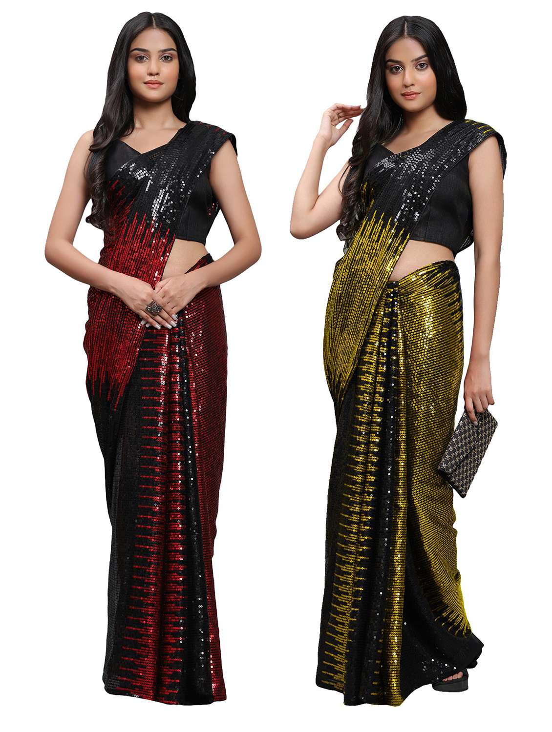women's saree combo with blouse