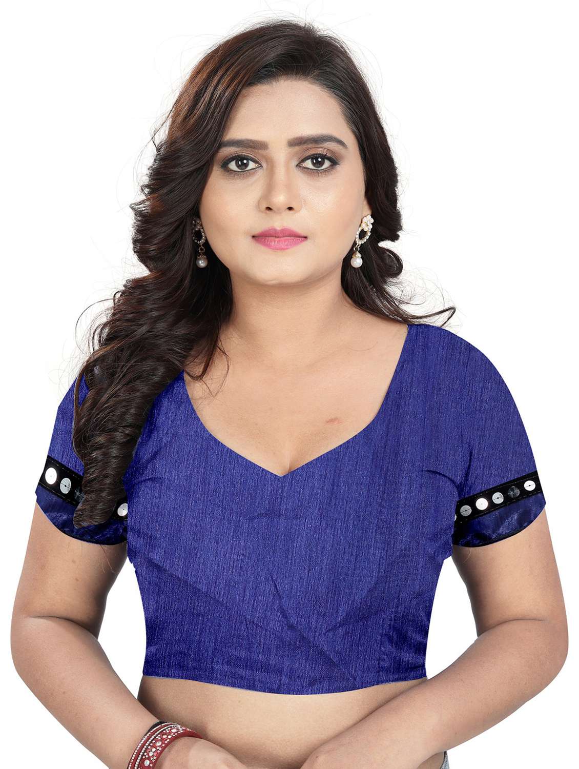 women's saree combo with blouse - 20183684 -  Standard Image - 4