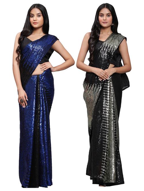 women pack of 2 multi color saree with blouse - 20183702 -  Standard Image - 0