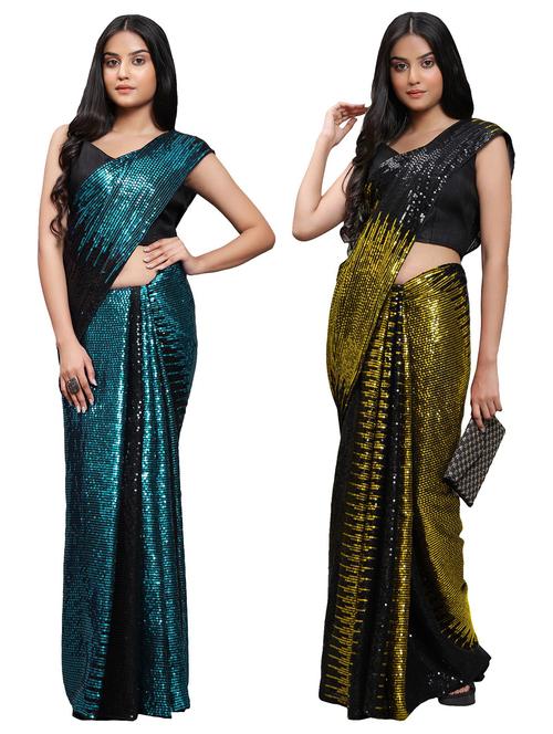 women's saree combo with blouse - 20183710 - Standard Image - 0