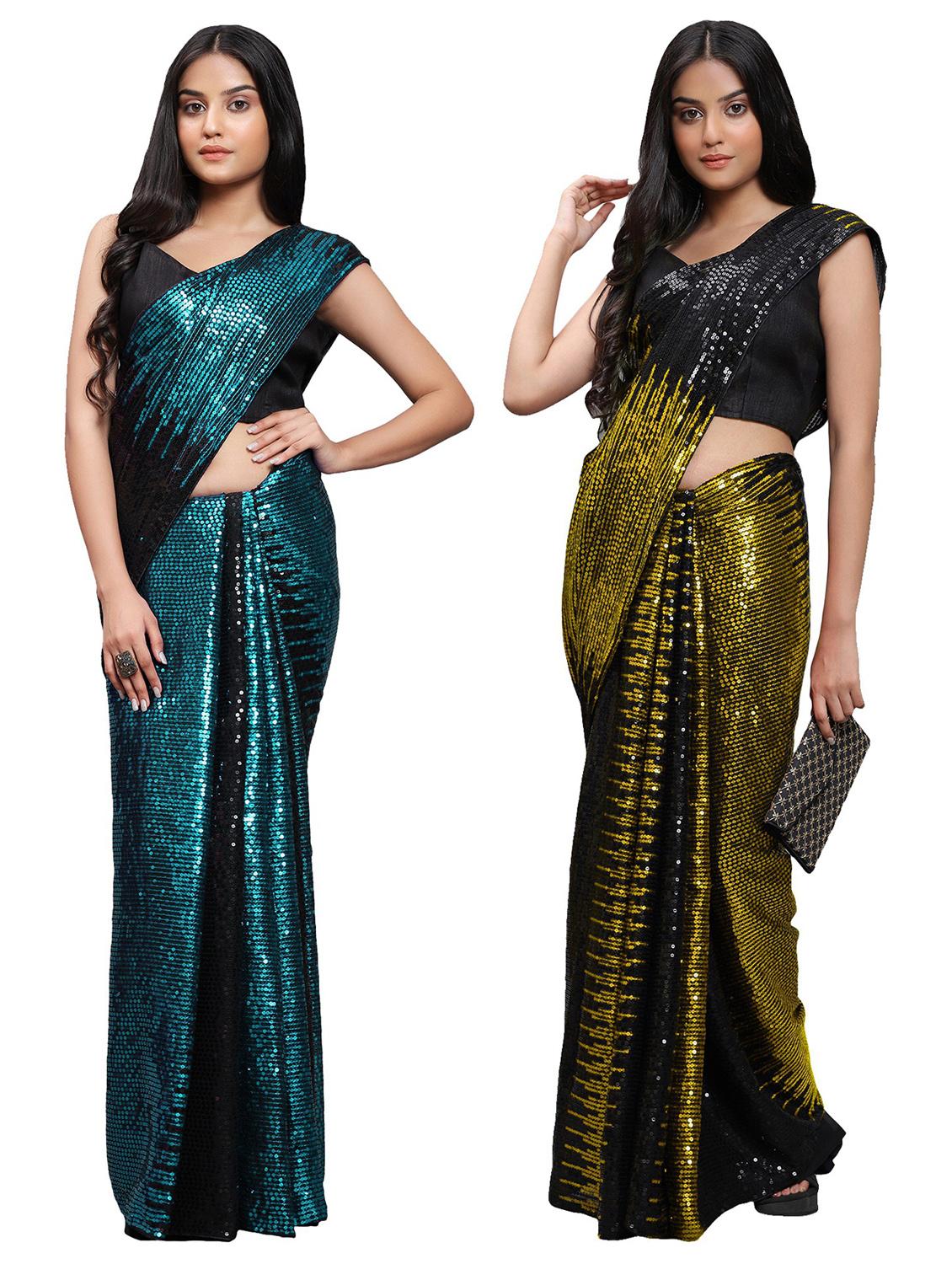 women's saree combo with blouse - 20183710 - Zoom Image - 0