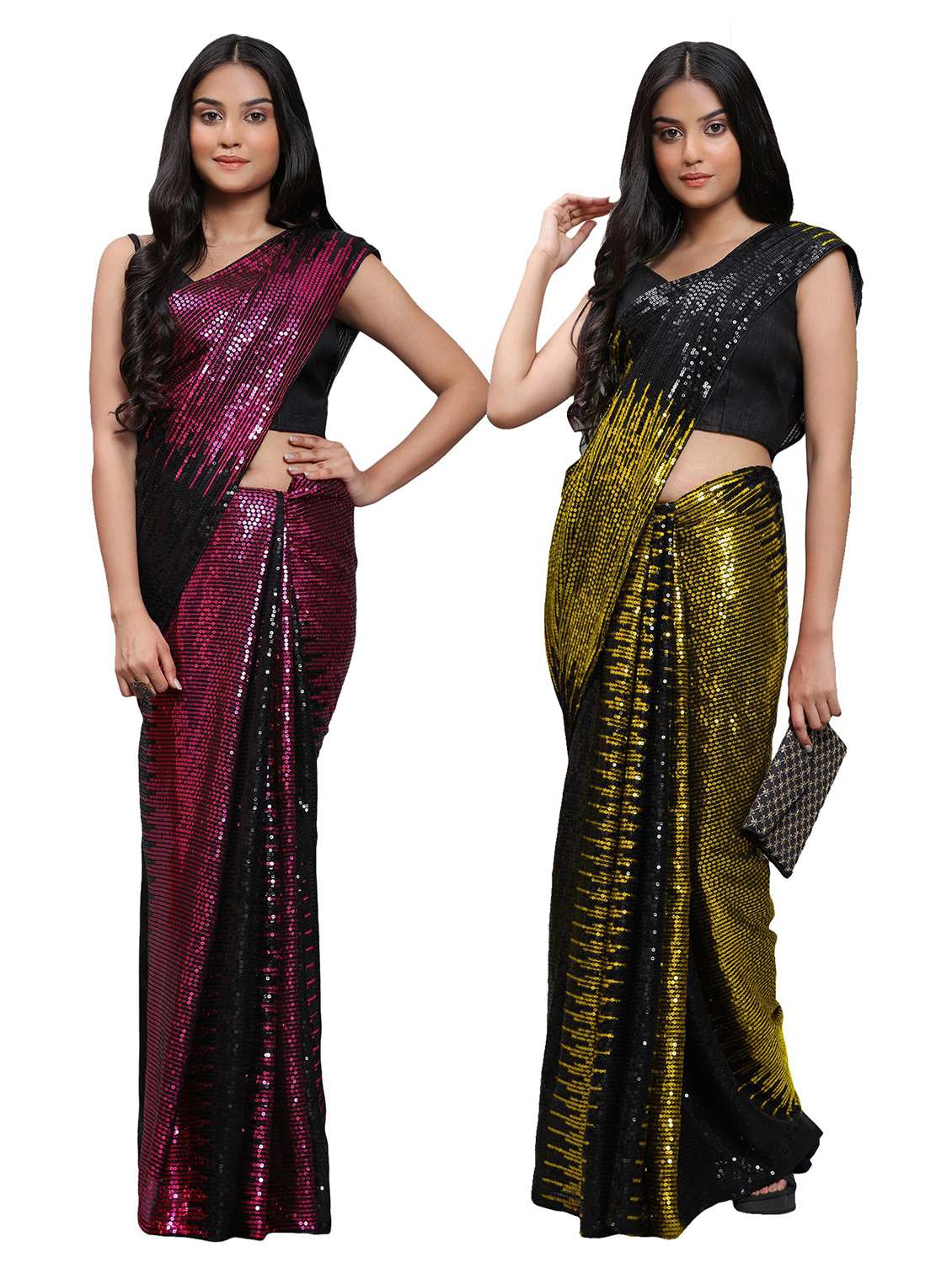 women's saree combo with blouse