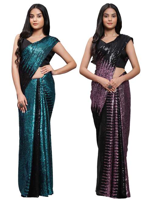 women's saree combo with blouse - 20183726 -  Standard Image - 0