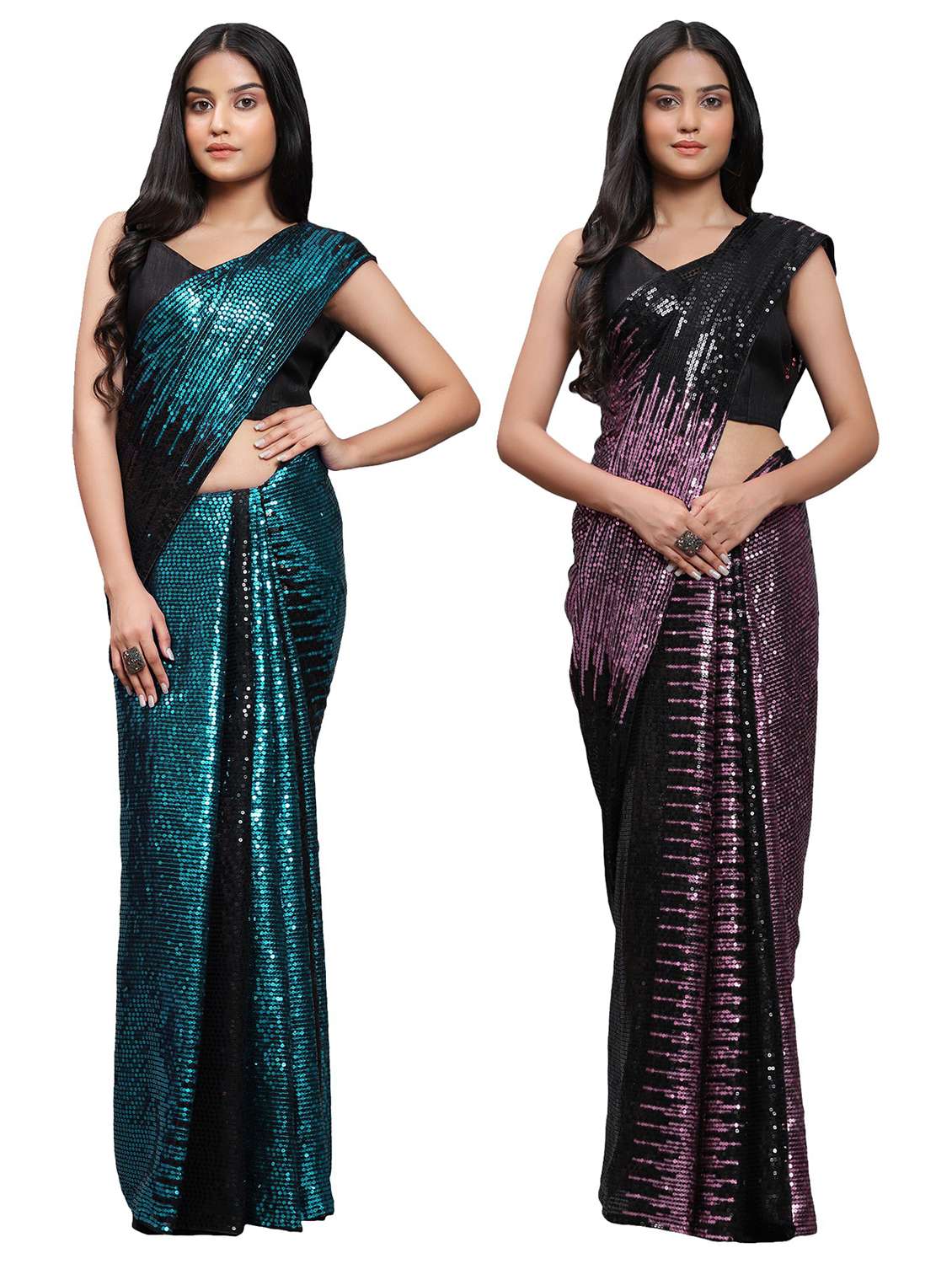women's saree combo with blouse - 20183726 -  Zoom Image - 0