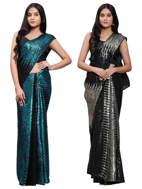 women's saree combo with blouse - 20183736 - Standard Image - 0