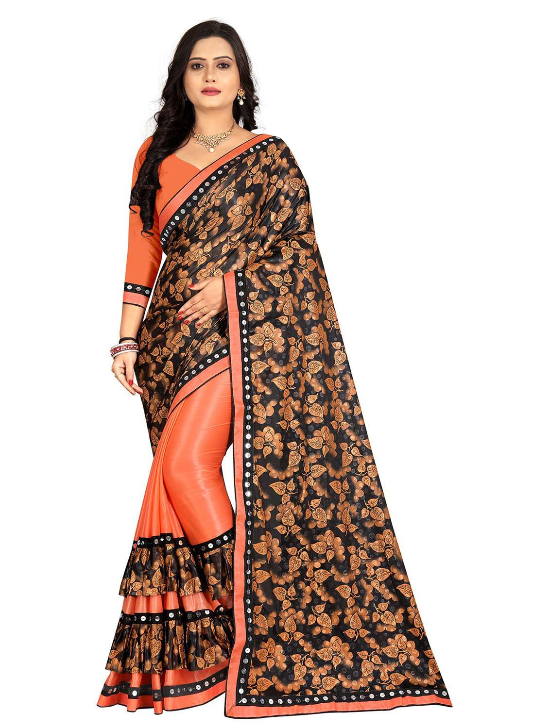 women's saree combo with blouse - 20183740 -  Standard Image - 1