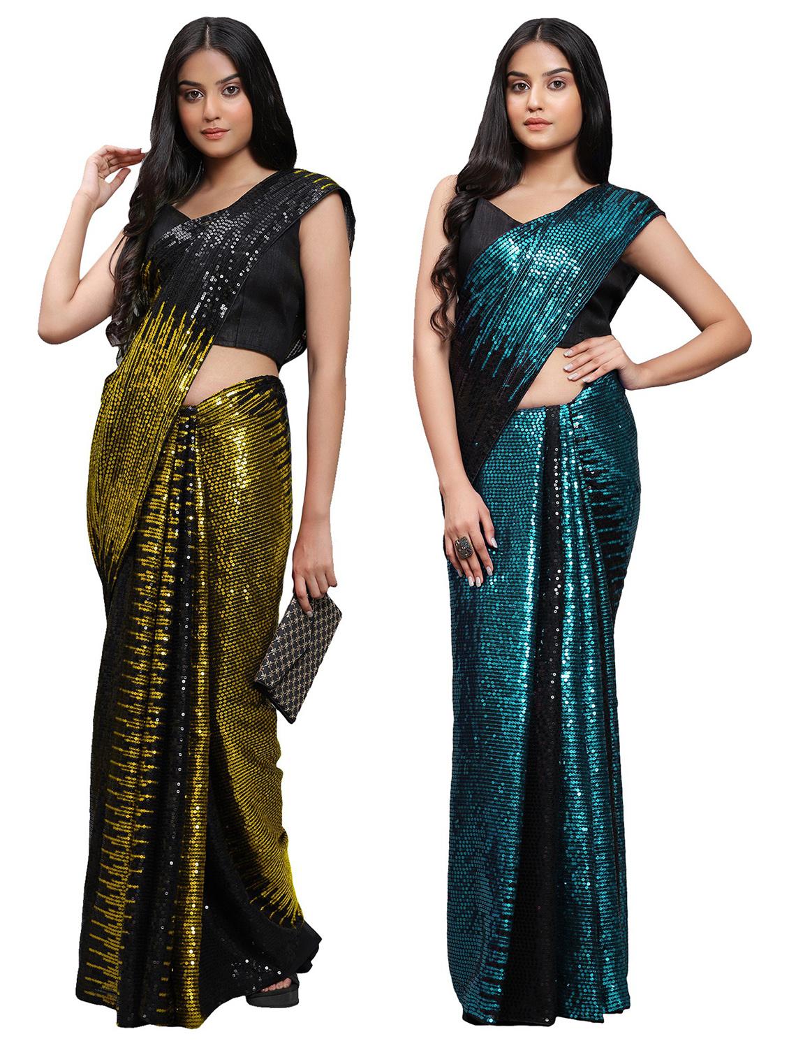 women's saree combo with blouse - 20183744 -  Zoom Image - 0