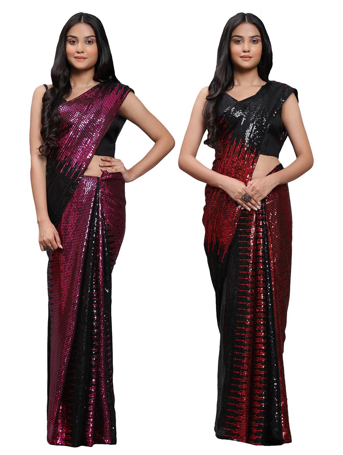 women's saree combo with blouse - 20183748 -  Zoom Image - 0