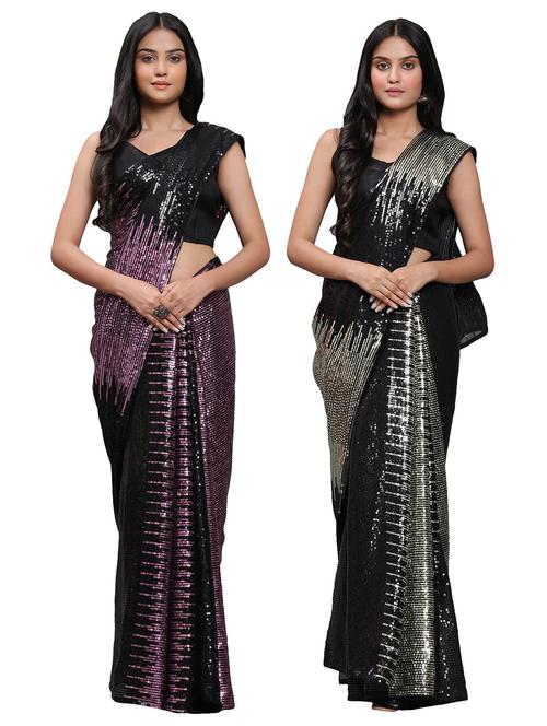 women's saree combo with blouse - 20183750 - Standard Image - 0