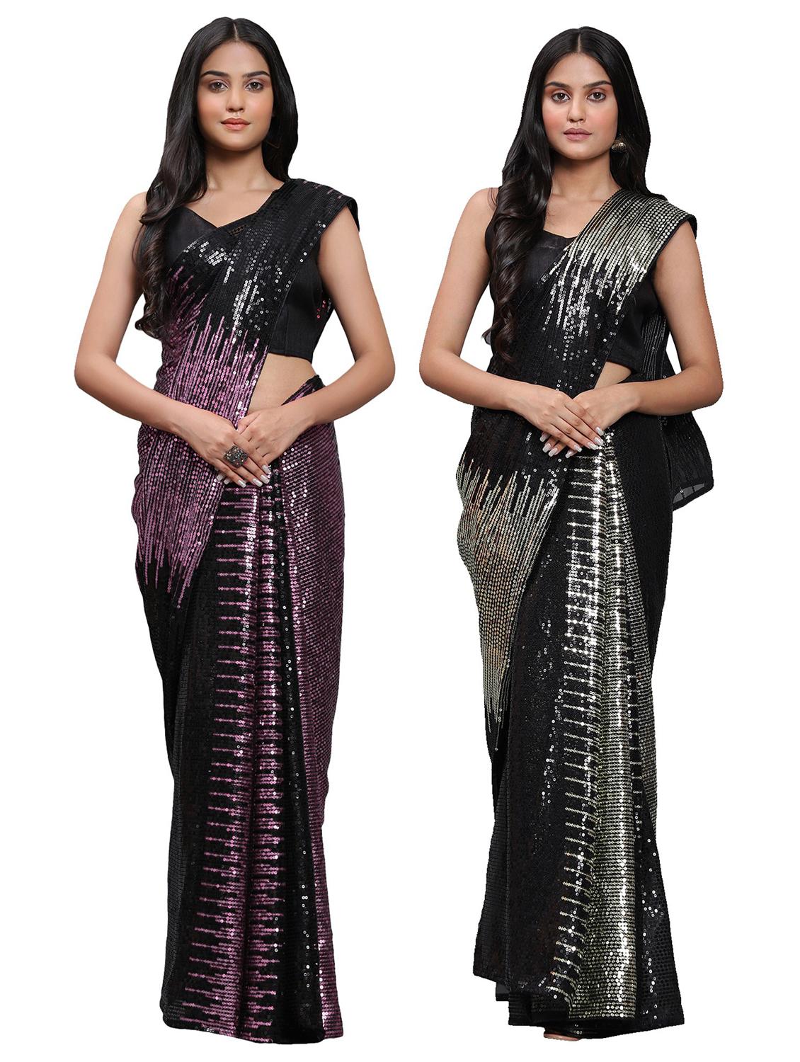 women's saree combo with blouse - 20183750 - Zoom Image - 0