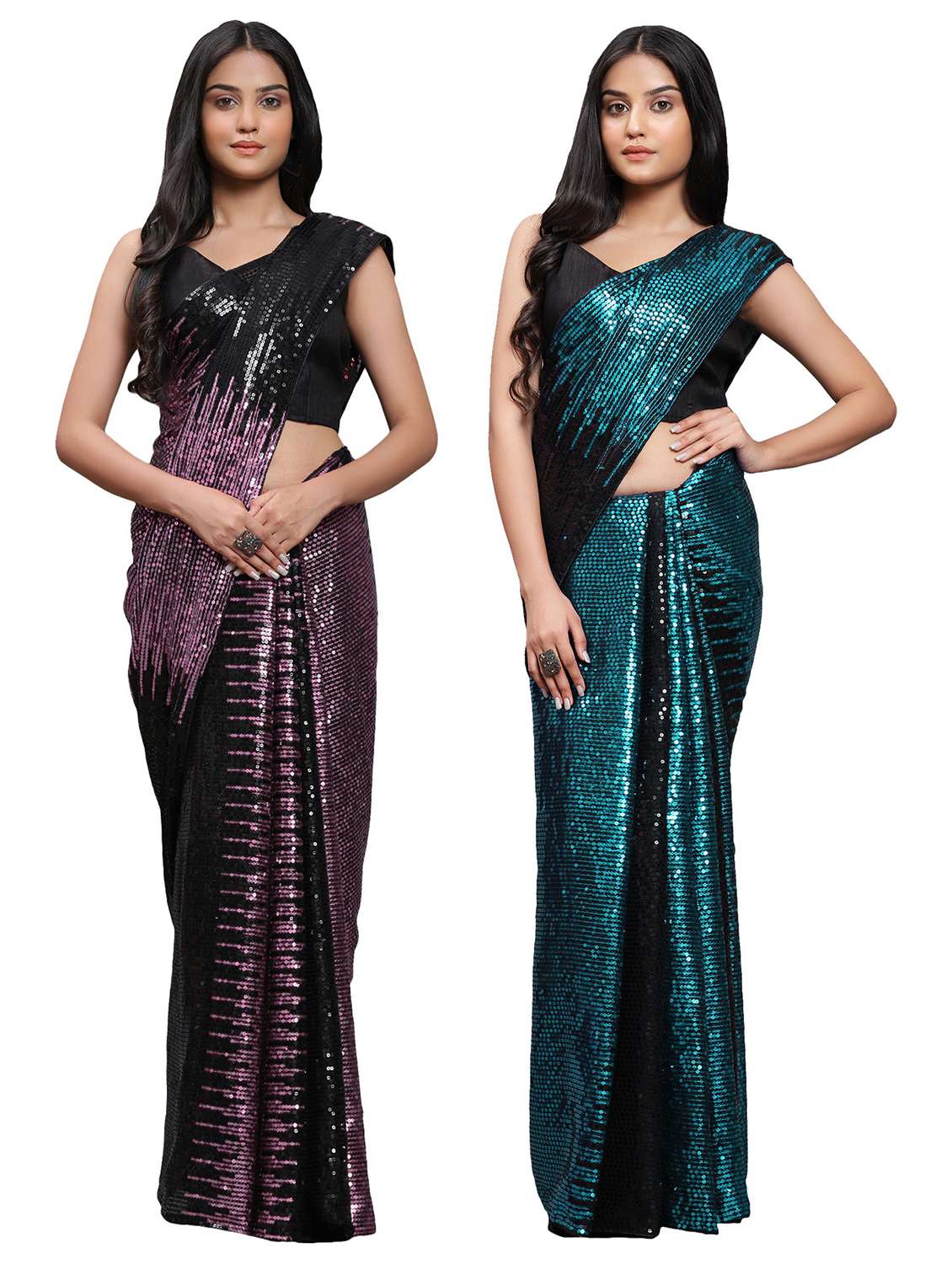 women's saree combo with blouse