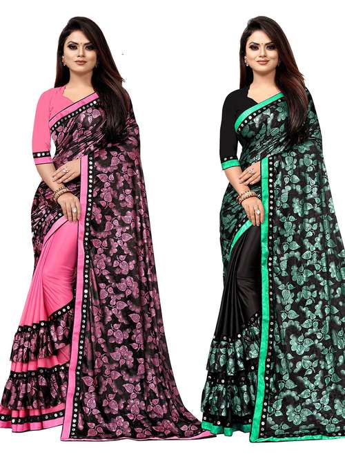 women's saree combo with blouse