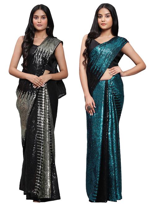 women's saree combo with blouse - 20183783 -  Standard Image - 0