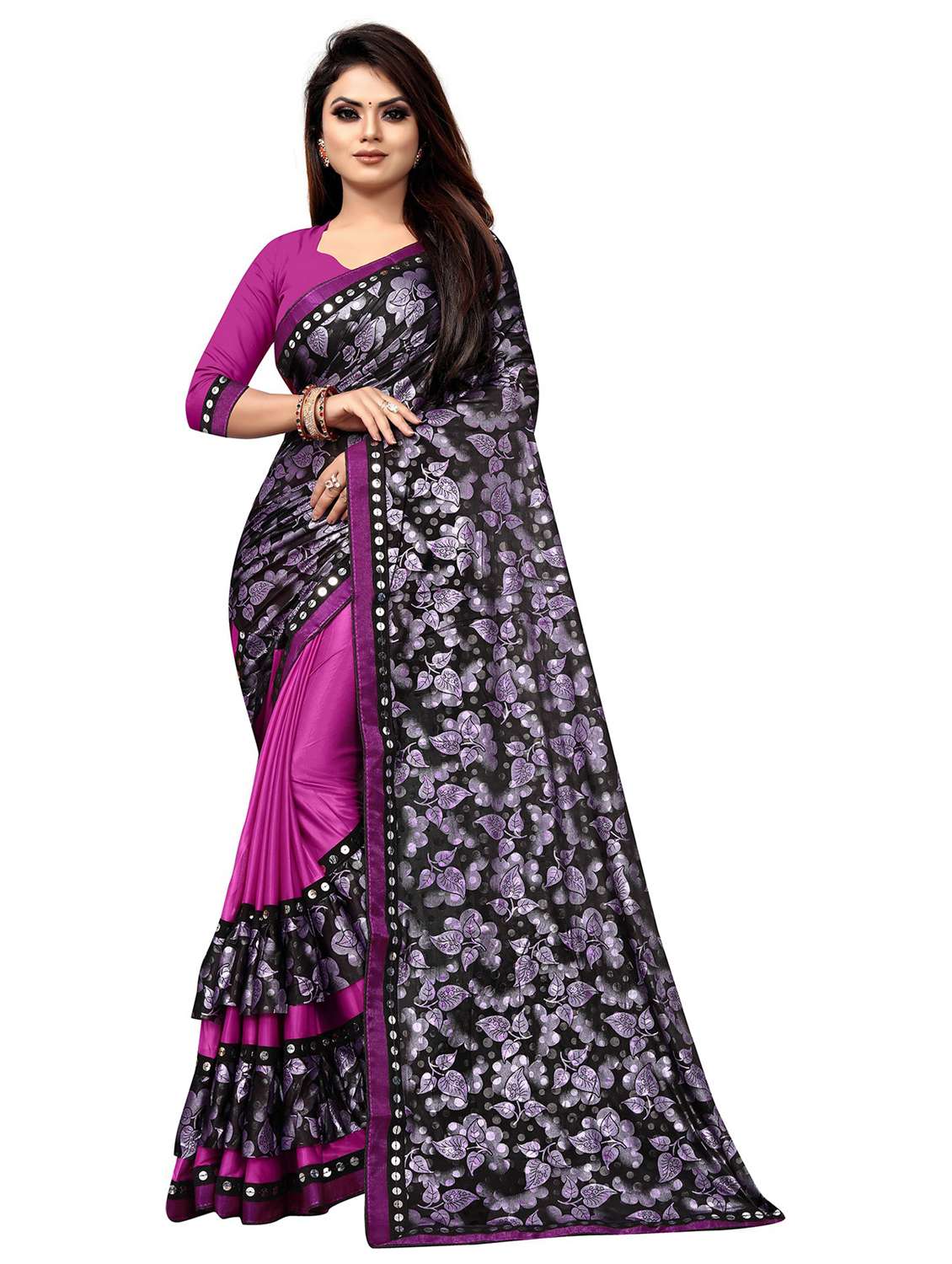 women's saree combo with blouse - 20183793 -  Standard Image - 1
