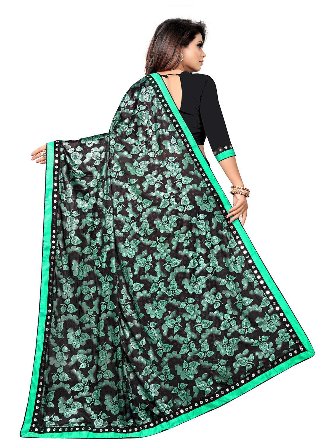 women's saree combo with blouse - 20183811 -  Standard Image - 4