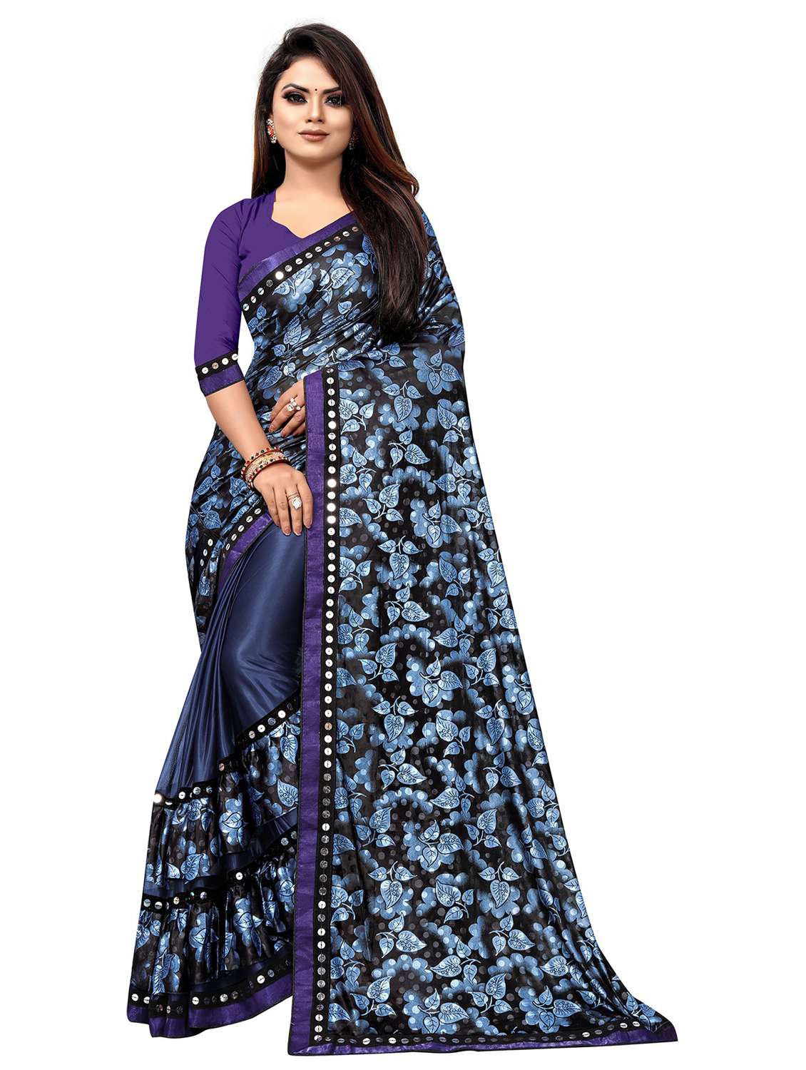women's saree combo with blouse - 20183814 -  Standard Image - 1